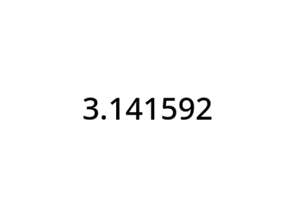 seven digits of pi