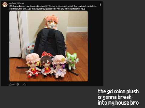 THE GD COLON PLUSH.