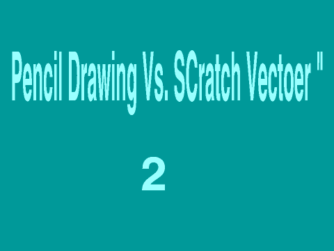 Pencil Drawing Vs. Scratch Vector 2