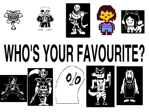 Vote on your favourite Undertale character!