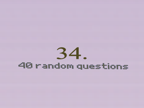 40 random questions (but i became a sigma alpha male mega chan remix)
