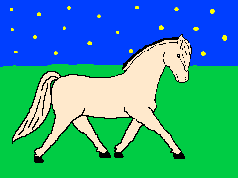 Trotting horse