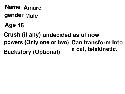 All i wanted RP sign up sheet