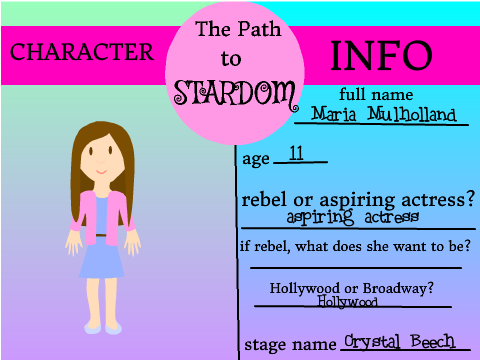 The Path to Stardom Form-Maria