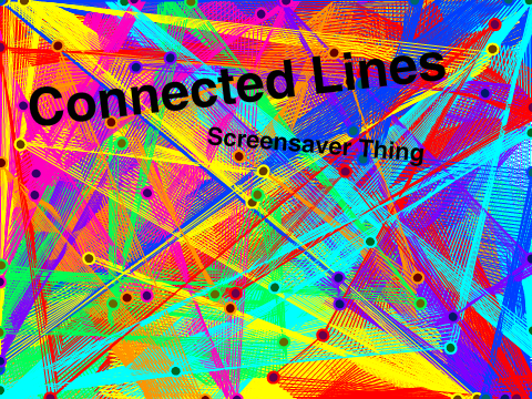Connected Lines Screensaver Thing