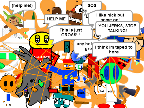 People chatting  while Nick90 song In A Nutshell.
