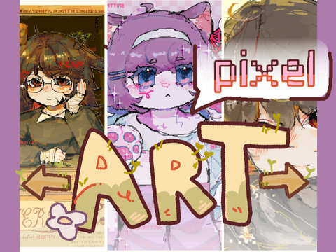 Mini Pixilart Art Dump!! ☆ PT. 2 // ദ്ദി ˉ͈̀꒳ˉ͈́ )✧  // -.. -.-- .. -. --.