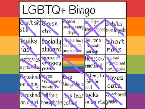 LGBTQ+ Bingo 
