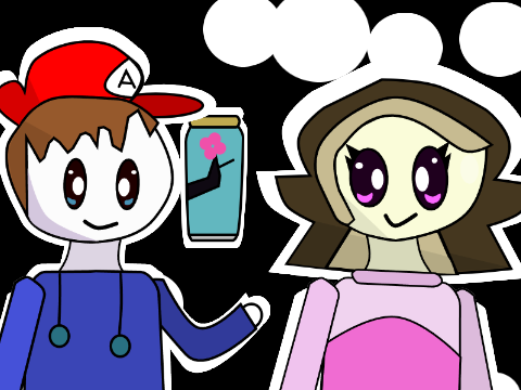 (redraw) art swap with @Claystation5 (+ austin redraw)