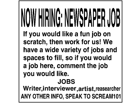 NEWSPAPER, NOW HIRING!!!!!!!