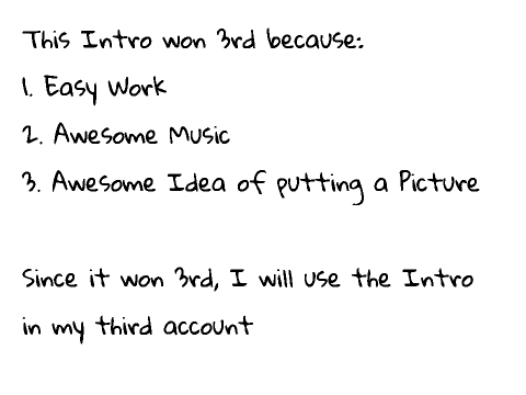 3rd Place Intro Result