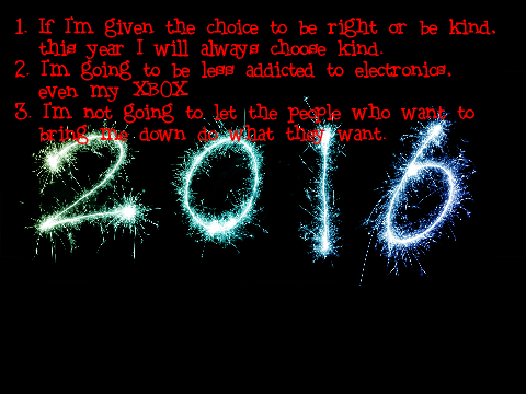 My New Year's Resolutions