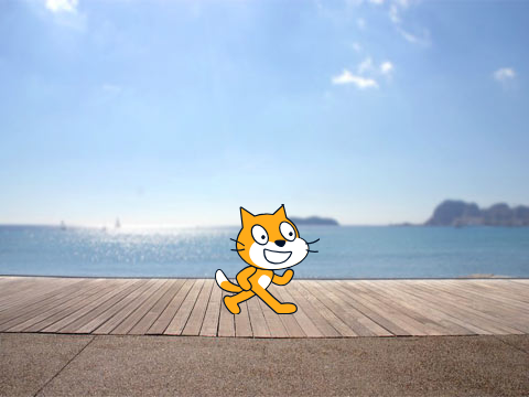 Scratch Cat Waving