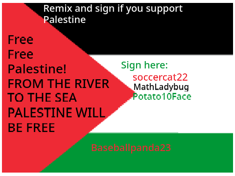 I support Palestine!