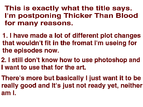 Postponing TTB. 