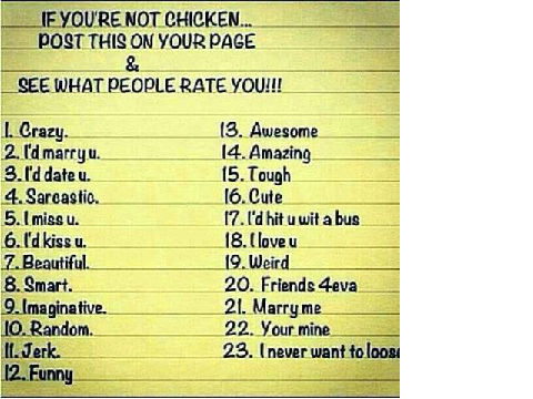 Rate me 