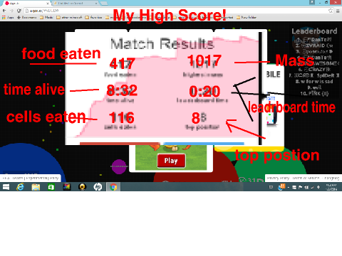 Agar.io MY HIGHSCORE