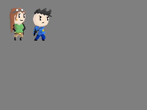 Pixel drawings for a secret thing