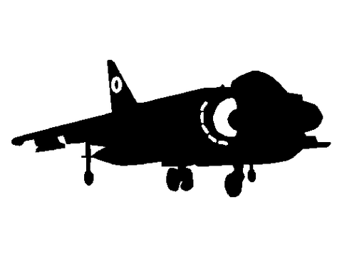 Harrier Jump Jet Silhouette