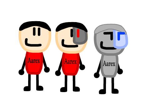Aarex V5 Aarex V6 and Aarex V100 sprites