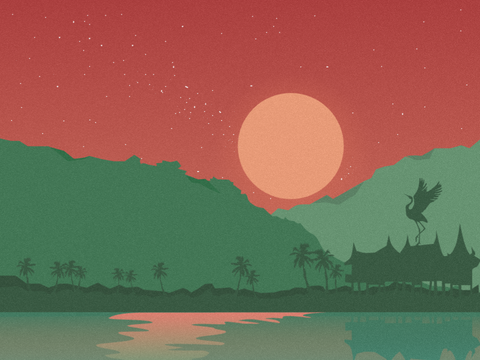Red Sky and Stars