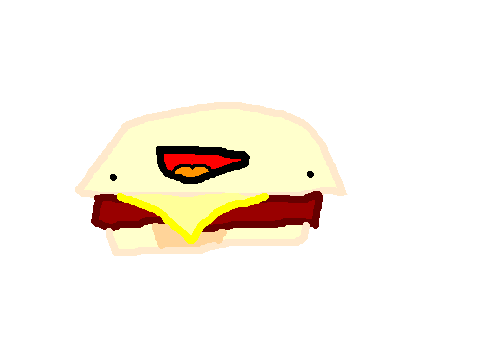 It's a cheeseburger
