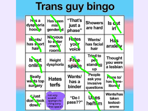 trans masc bingo remix