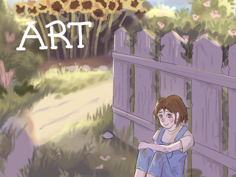 art | a childhood home