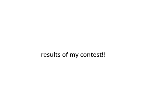 25 follower contest results