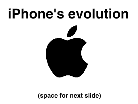 iPhone evolution