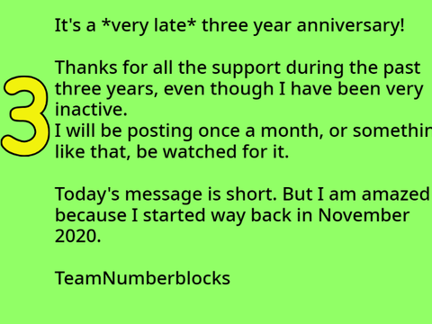 (very late) three years on scratch!