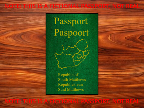 South Matthews Passport Template (This is fictional)