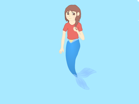 mango-kitty as a mermaid for contest