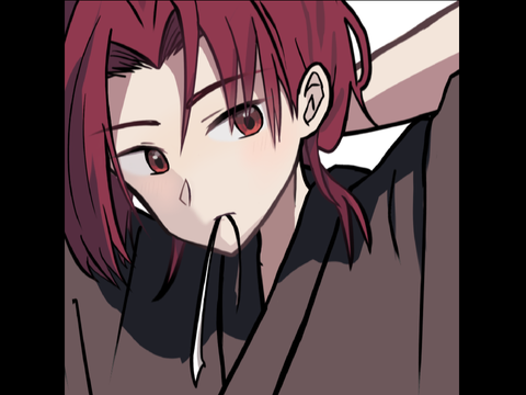 髪結んでる