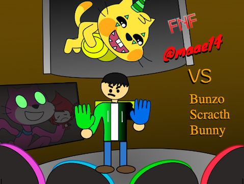 FNF Maae14 vs Bunzo Scracth Bunny