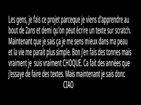 Texte (enfin)