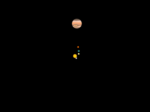 3D太陽系(ガチの速度比)