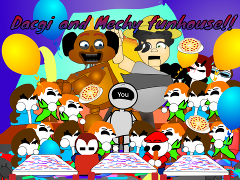 Dacgi and Mechy funhouse