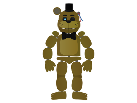 Golden Freddy modelo película (sin jumpscares)