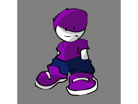 purple character
