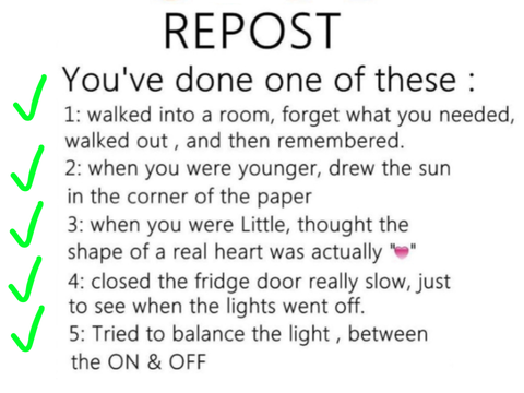 Remix if you've done any of these! 11th remix remix