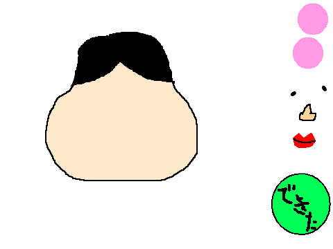 福笑い　