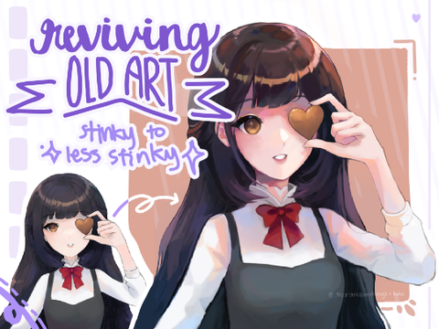 ‣ reviving old art – anime art + improvement (maybe)
