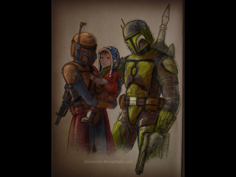 Cute Mandolorian Portrait