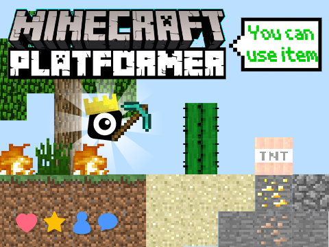 アイテムが使える! Minecroft platformer v1.0.1