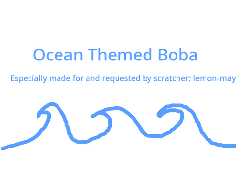 Ocean themed boba