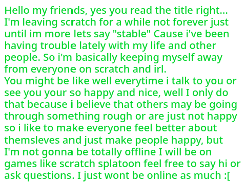 I'm Leaving Scratch for a while...