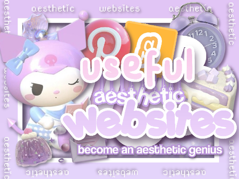 ➽ useful ᵃᵉˢᵗʰᵉᵗᶦᶜ websites ✎ ﹏