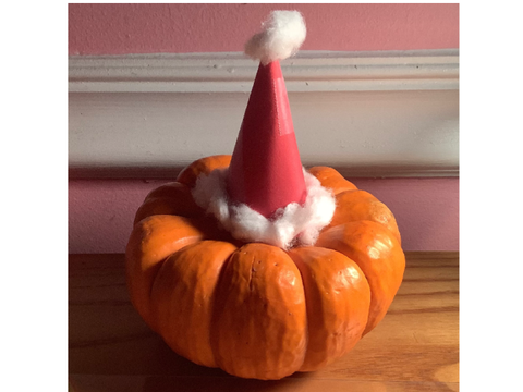 I made a hat for my pumpkin!