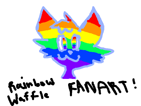RainbowWaffle Fanart!